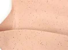Mushie peach terrazzo hagesmæk silikone